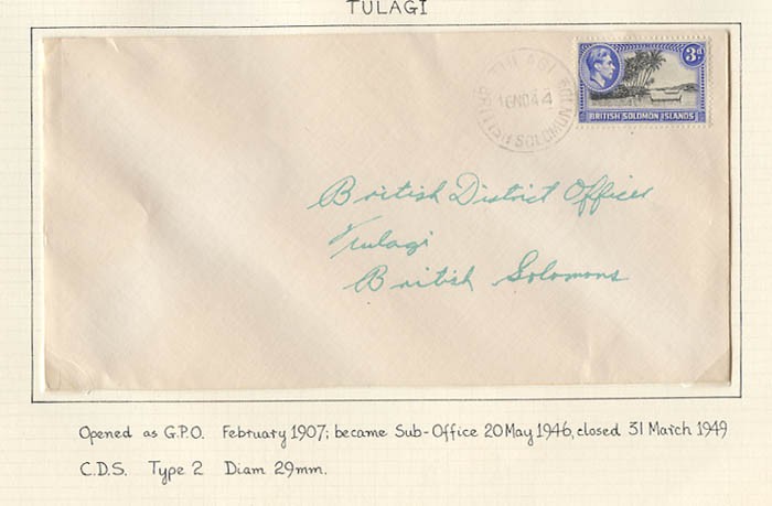 SOLOMON ISLANDS 1935 78 Postal History collection censor airmail 