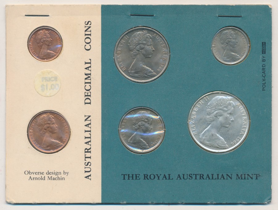 AUSTRALIA: 1966 UNCIRCULATED Set in Royal Australian Mint Card Nice Set ...